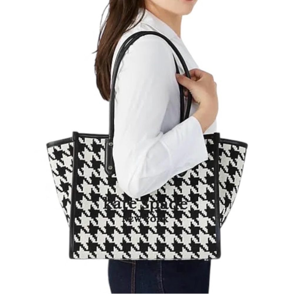Excellent Condition Kate Spade Ella Houndstooth Jacquard
Tote Bag - Picture 4 of 16
